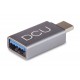 DCU Advance Tecnologic 30402030 cable USB USB 3.2 Gen 2 (3.1 Gen 2) USB A USB C Gris